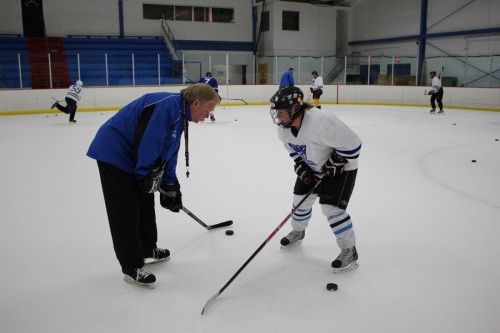 Adult ice hockey camp, dirty puss