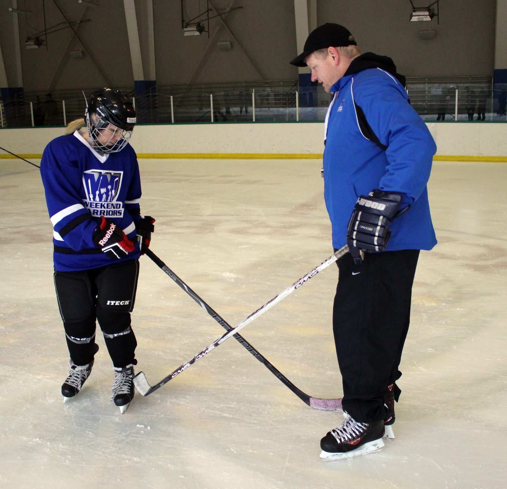 Coach Rob with player