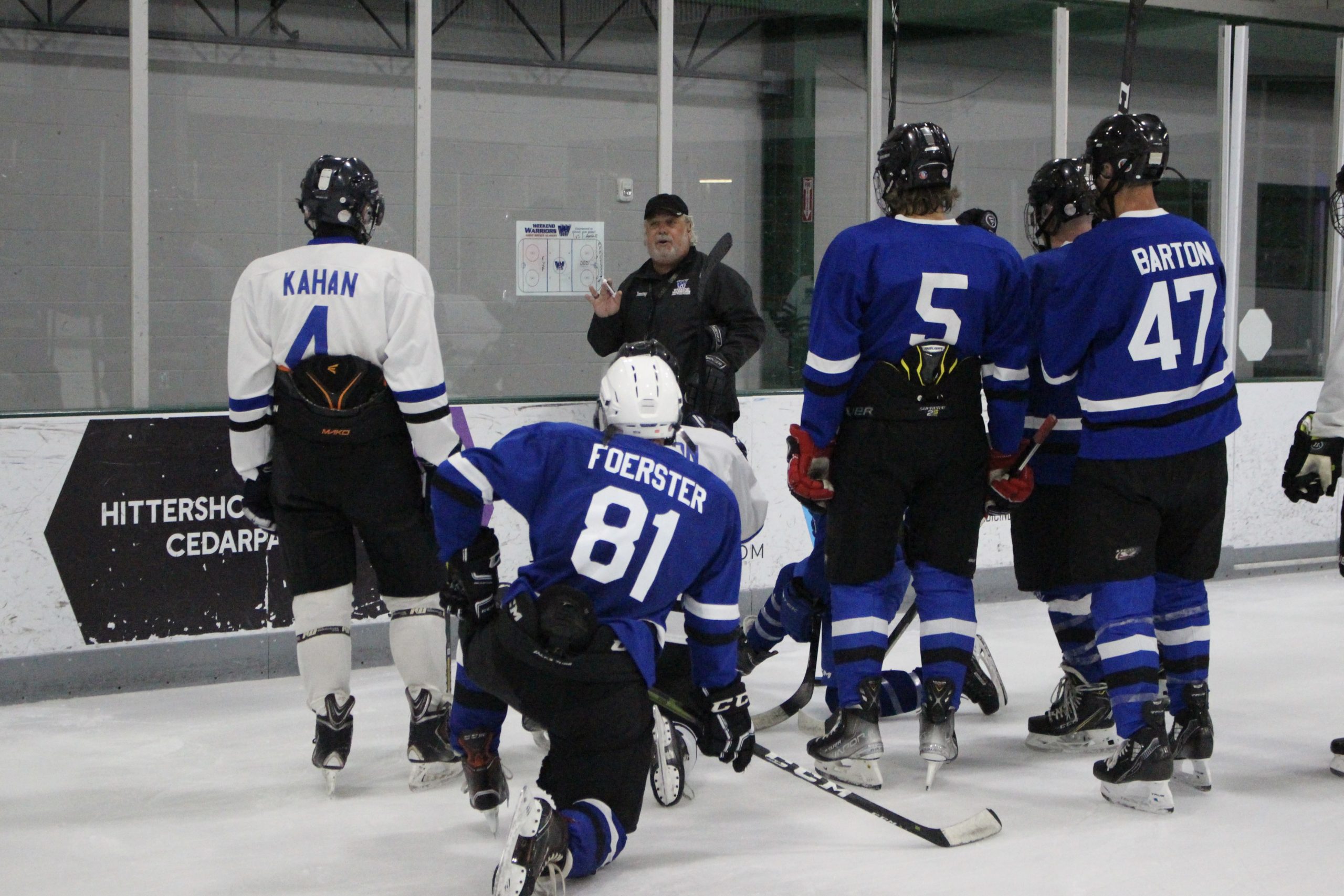 Coach Jimmy explains a drill