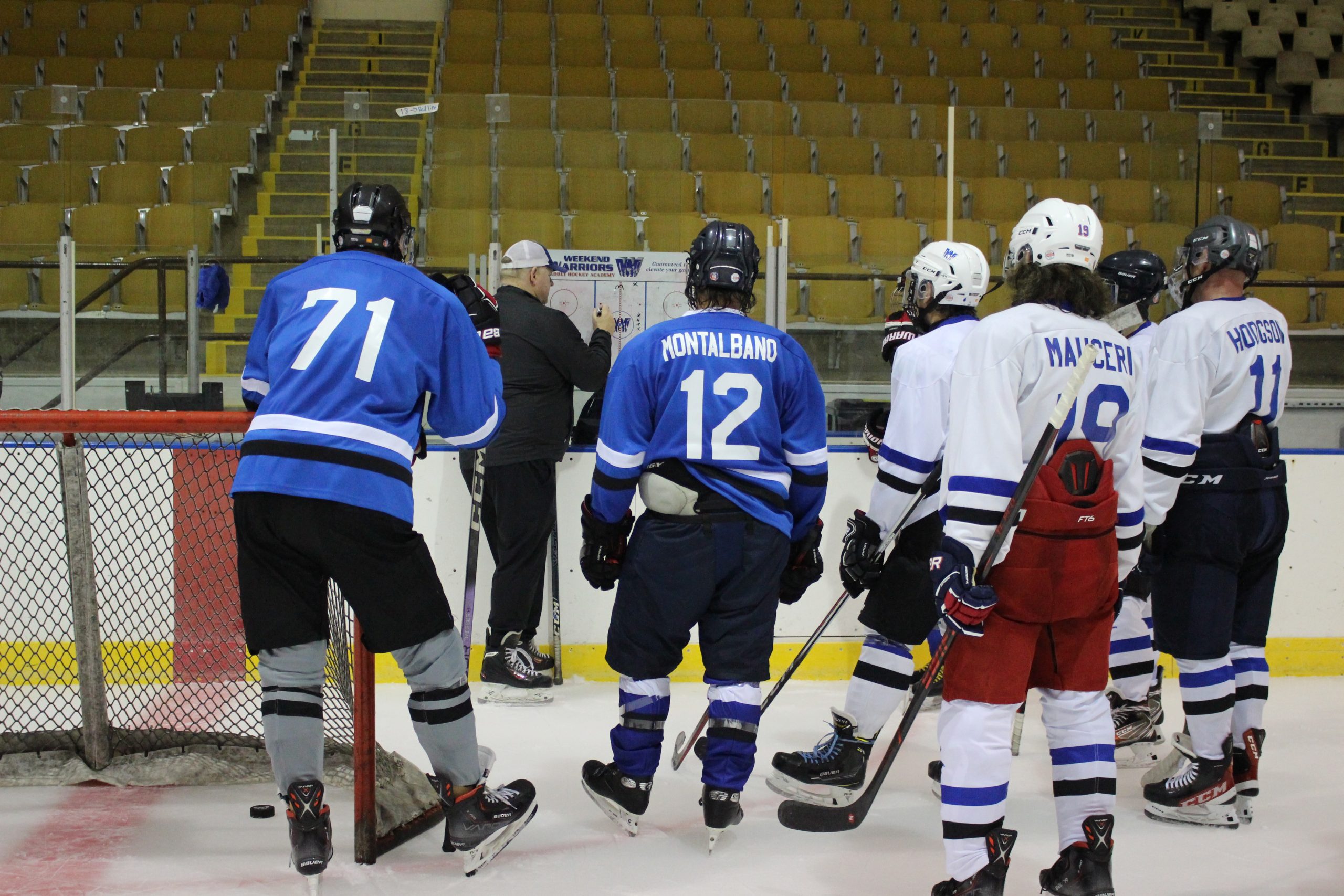 Coach Rob draws up ther next drill